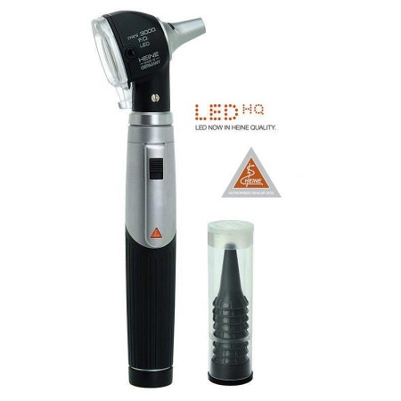 Otoscop cu fibră optică heine mini 3000 led - negru d-008.70.110