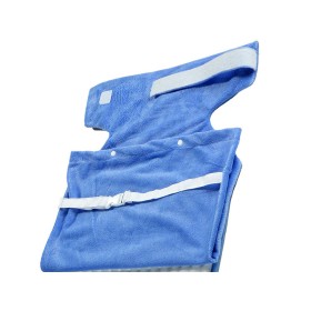 Almohadilla térmica con tapa - gris/azul claro