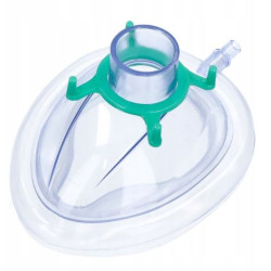 Mascarilla de anestesia desechable tg. 3 - niño grande - verde