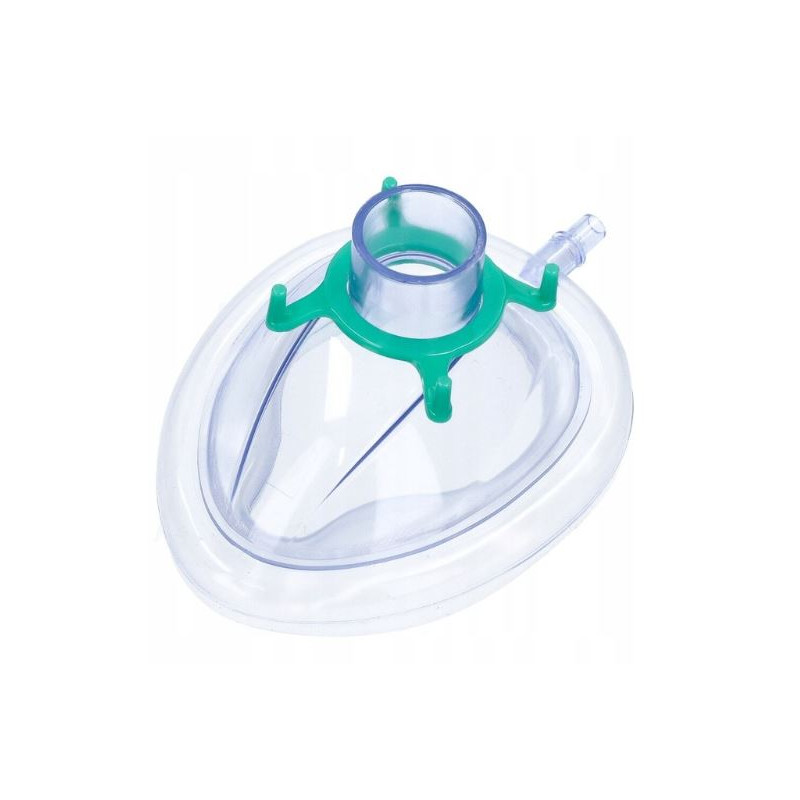 Wegwerp anesthesiemasker tg. 3 - groot kind - groen