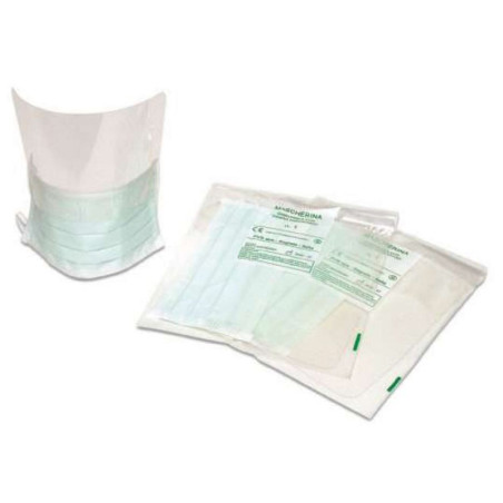 Splash visor met masker.