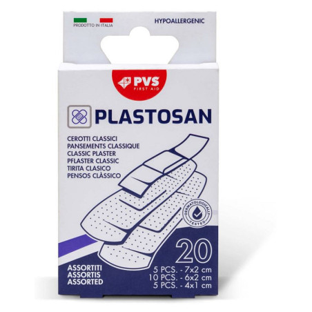 Plastosan box of 20 assorted plasters