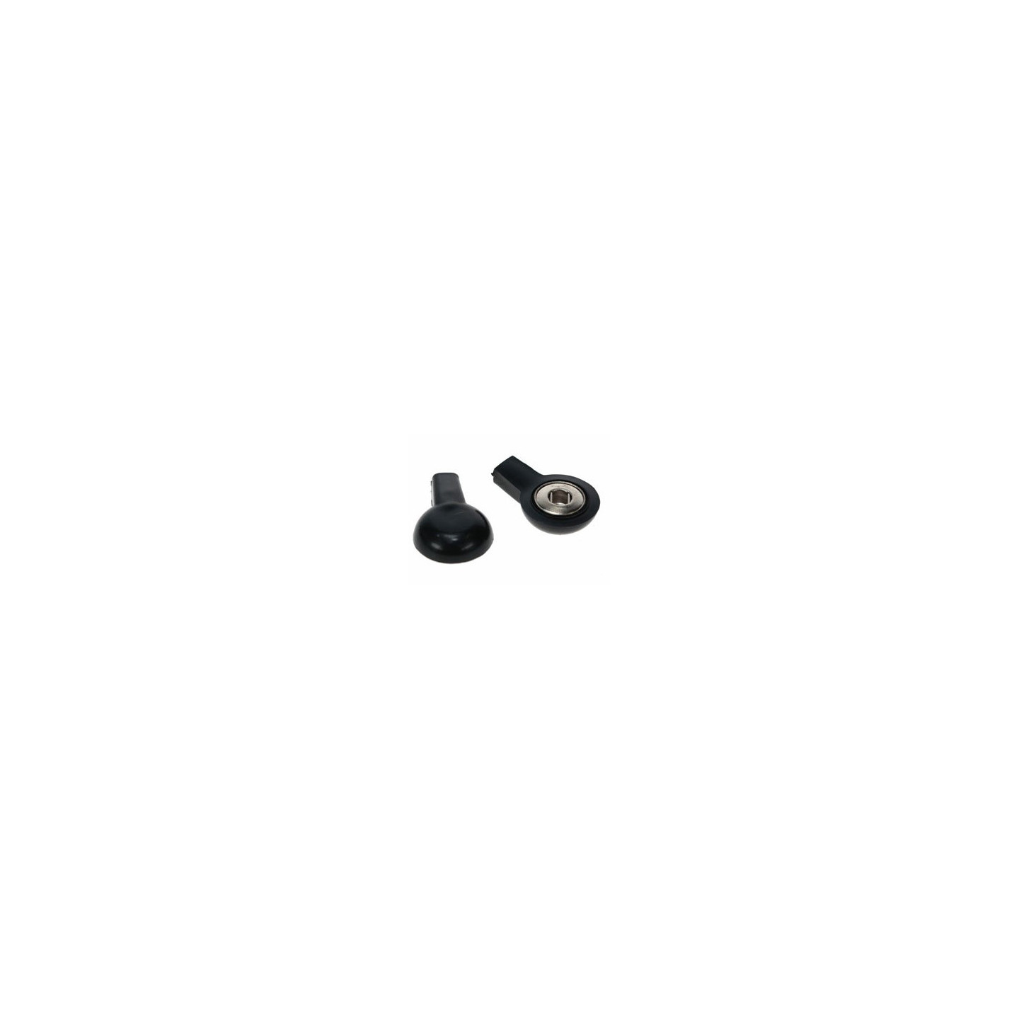 SCHWARZER 2 MM KNOPFADAPTER - BUCHSE