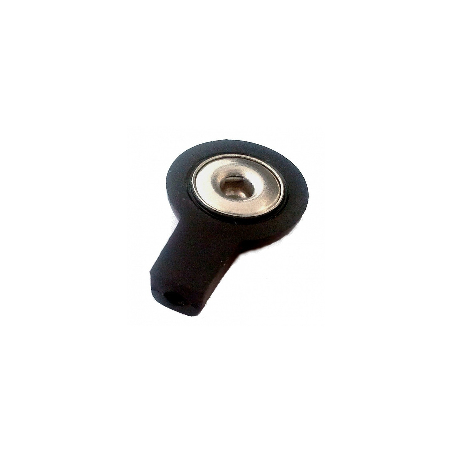 SCHWARZER 2 MM KNOPFADAPTER - BUCHSE