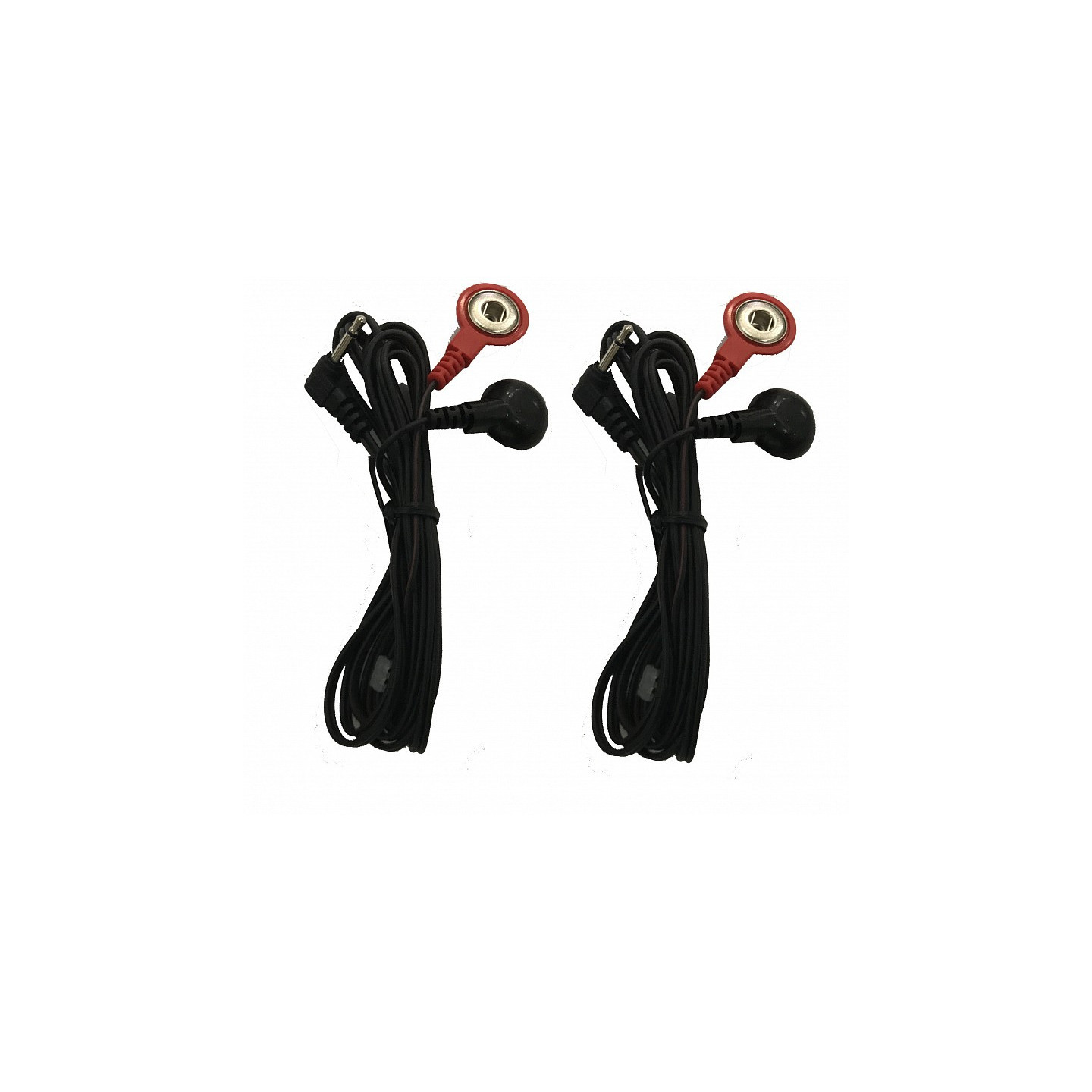COPPIA DI CAVETTI TENS CON BOTTONCINI N+R(PG360)