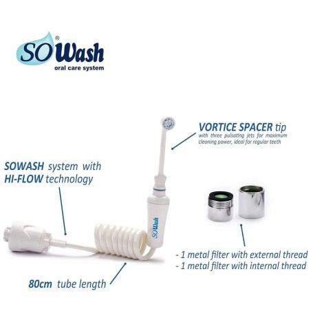 SOWASH Vortice — irigator bucal cu racord la robinet