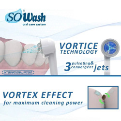 SOWASH Vortice — tap-connected oral irrigator