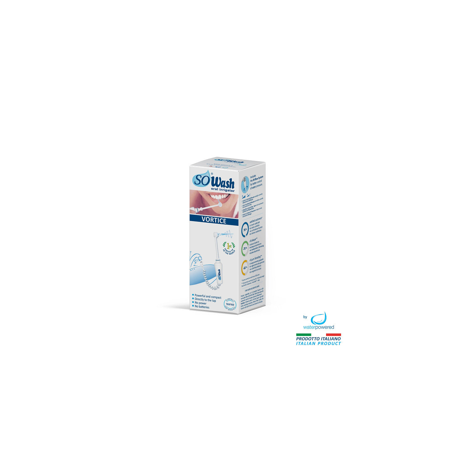SOWASH Vortice — tap-connected oral irrigator