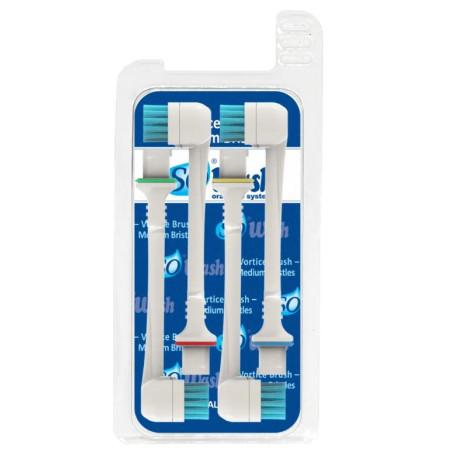 SOWASH Vortice Brush — náhradné hlavice — stredne tvrdé štetiny — 4 ks